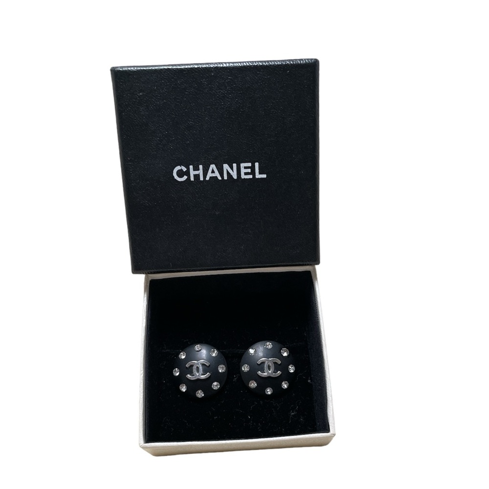 Chanel Rhinestone Earrings